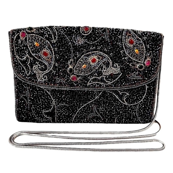 Delill Hashimoto Vintage Convertible Glass Beaded & Stones - Picture 1 of 16